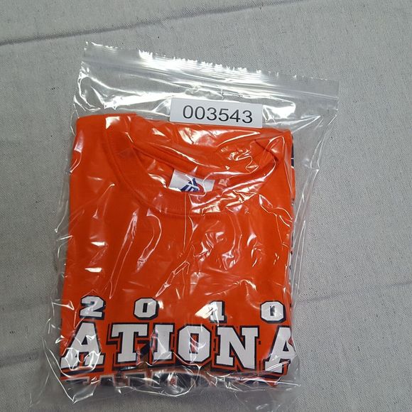 Auburn Tigers Shirt Mens Medium Orange Short Sleeve Spell Out 2010 Champions - Picture 11 of 11